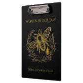 Biology Bee & Golden DNA Spiral Notebook Klembord (Links)
