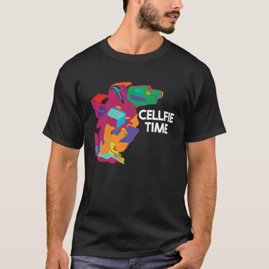 Biology Cellfie Time Science Pun Lab Scientist T-shirt (Voorkant)