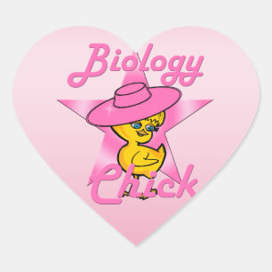 Biology Chick #8 Hart Sticker