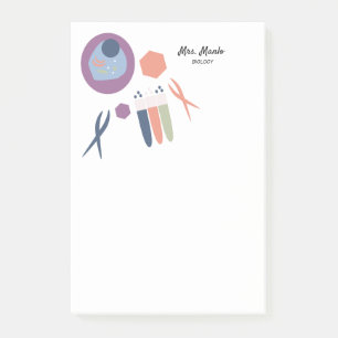 Biology Class Cell Script Name Post-it Notes