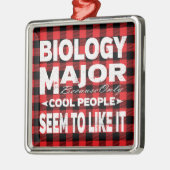 Biology College Major Student Red Pset Metalen Ornament (Links)