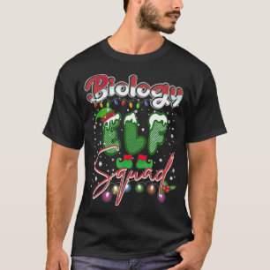 Biology Elf Squad Ugly Sweater Kerstman best T-shirt