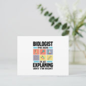 Biology Gifts | Biologists Teacher Science Student Briefkaart (Staand voorkant)