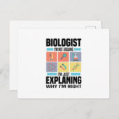 Biology Gifts | Biologists Teacher Science Student Briefkaart (Voorkant / Achterkant)