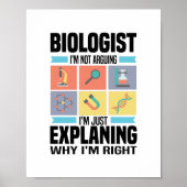 Biology Gifts | Biologists Teacher Science Student Poster (Voorkant)