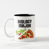 Biology Major Gift (Pizza) Tweekleurige Koffiemok (Links)