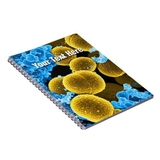 Biology Microbiology Abstracte notebook Sjabloon Notitieboek (Rechterzijde)