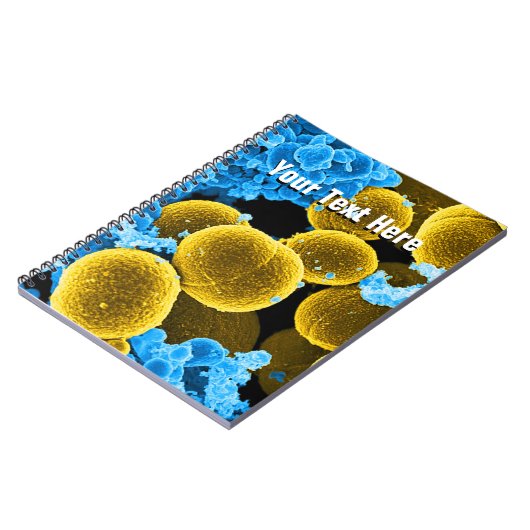 Biology Microbiology Abstracte notebook Sjabloon Notitieboek (Linkerzijde)