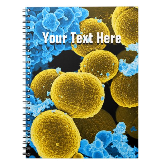 Biology Microbiology Abstracte notebook Sjabloon Notitieboek (Voorkant)