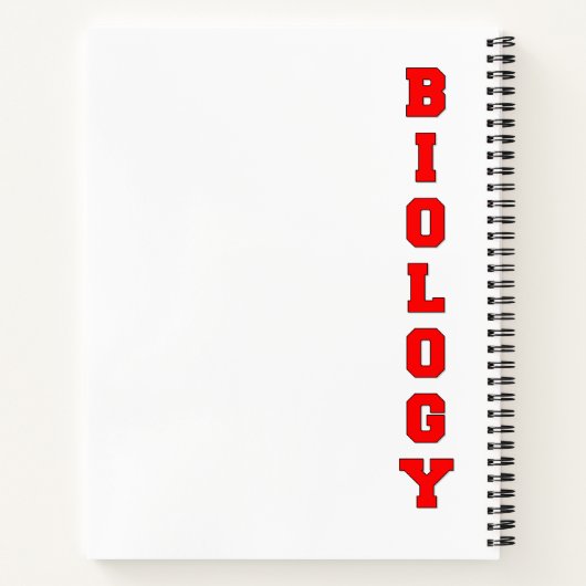 Biology Notitieboek (Achterkant)