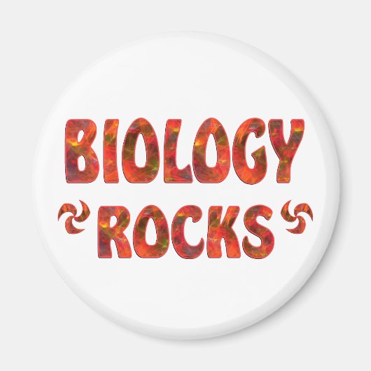 BIOLOGY ROCKS MAGNEET (Voorkant)