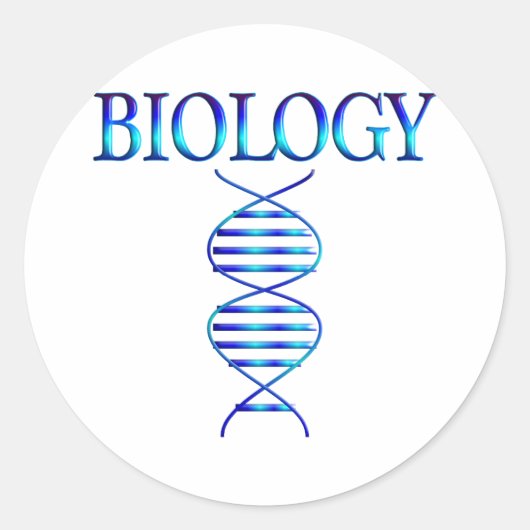 Biology Ronde Sticker (Voorkant)