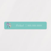 Biology School Class Lunch Name Number Labels (Design 1)