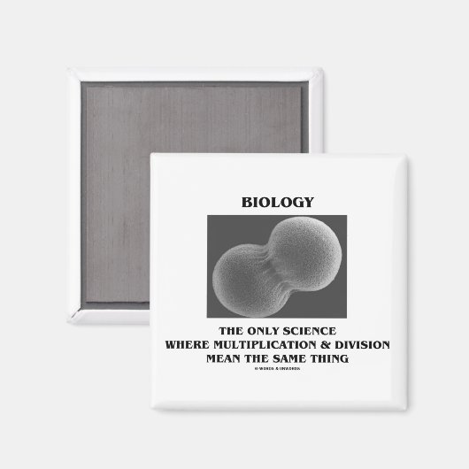 Biology Science Division Multiplication Same Ding Magneet (Voorkant / Achterkant)