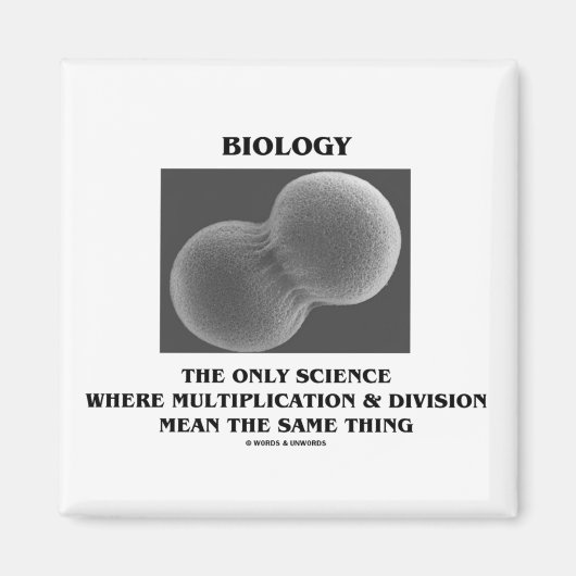 Biology Science Division Multiplication Same Ding Magneet (Voorkant)