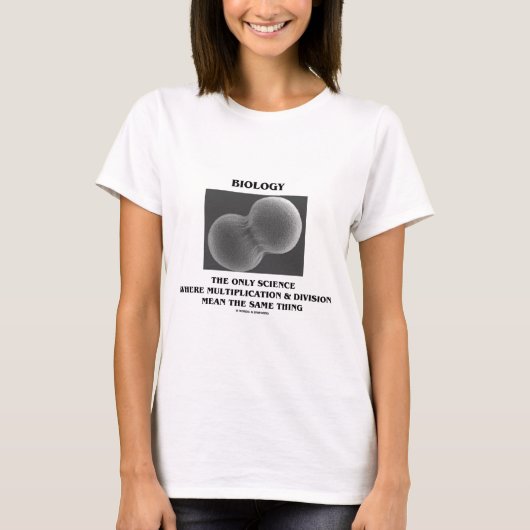 Biology Science Division Multiplication Same Ding T-shirt (Voorkant)