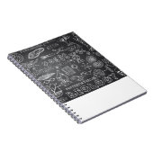 Biology Science Doodle in Gray Chalkboard Notitieboek (Rechterzijde)