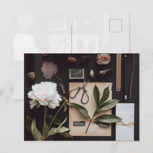 Biology science Flat Lay Academia Briefkaart (Voorkant / Achterkant)