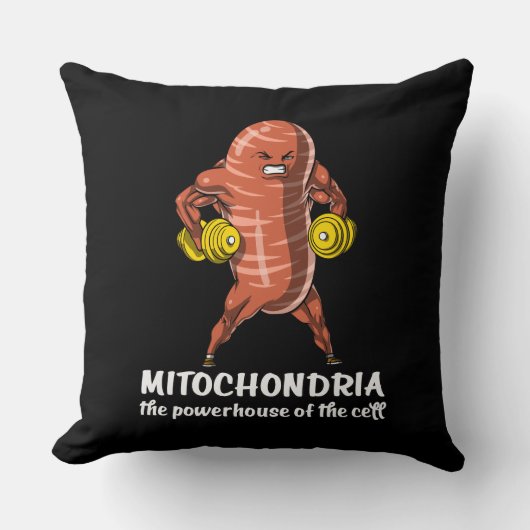Biology Science Mitochondria Funny Joke Kussen (Voorkant)