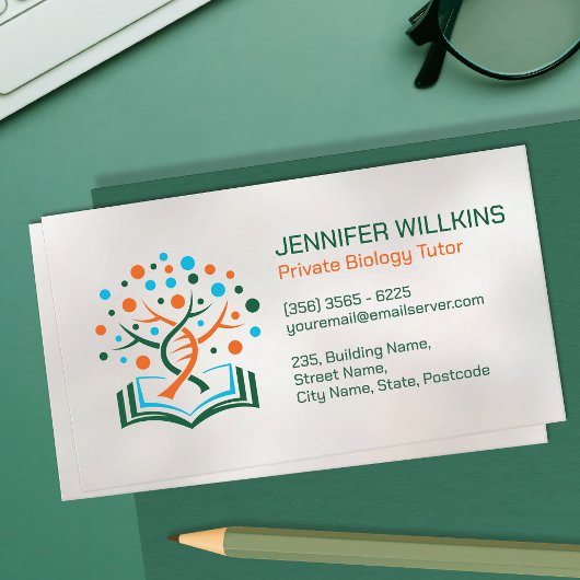 Biology Science Tutoring Services - DNA Tree Visitekaartje