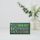 Biology Science Tutoring Services - Docent Bedrijf Visitekaartje (Staand voorkant)
