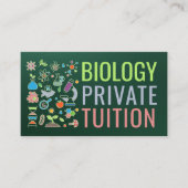 Biology Science Tutoring Services - Docent Bedrijf Visitekaartje (Voorkant)