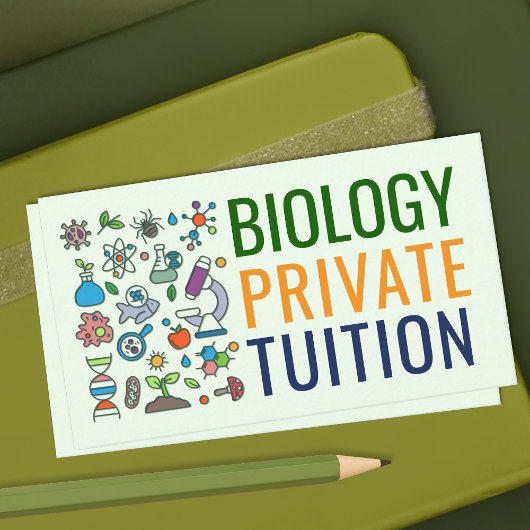 Biology Science Tutoring Services - Docent Bedrijf Visitekaartje