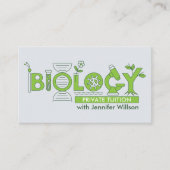 Biology Science Tutoring Services - Docent Visitekaartje (Voorkant)