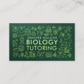 Biology Science Tutoring Services - Docent Visitekaartje (Voorkant)