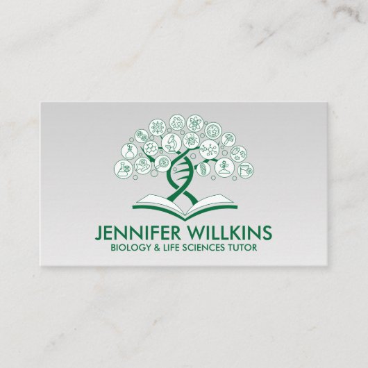 Biology Science Tutoring Services - Docent Visitekaartje (Voorkant)