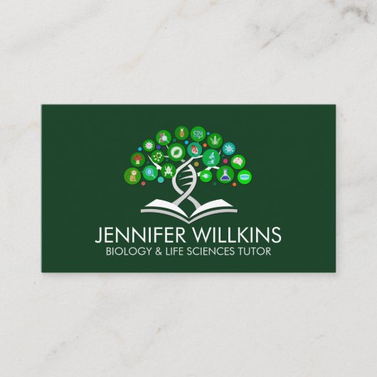 Biology Science Tutoring Services - Docent Visitekaartje (Voorkant)