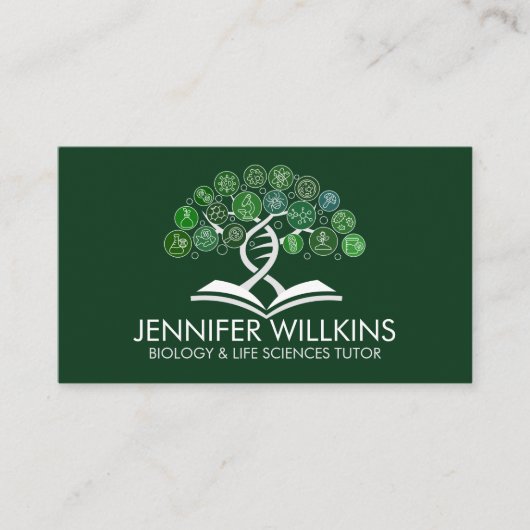Biology Science Tutoring Services - Docent Visitekaartje (Voorkant)