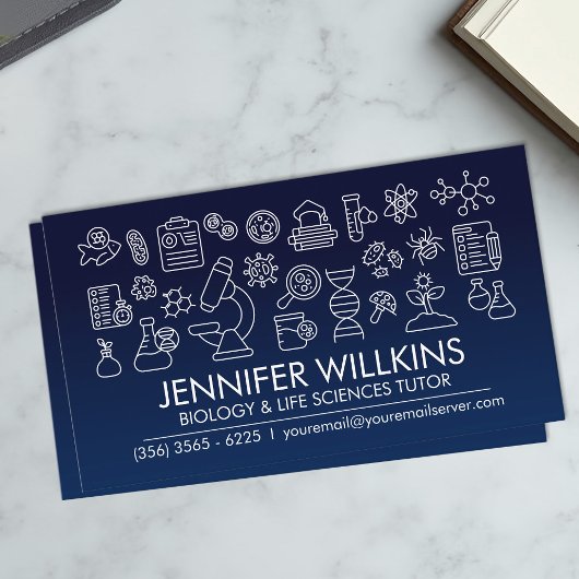 Biology Science Tutoring Services - Docent Visitekaartje