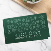 Biology Science Tutoring Services - Docent Visitekaartje
