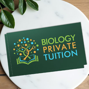 Biology Science Tutoring Services - Docent Visitekaartje
