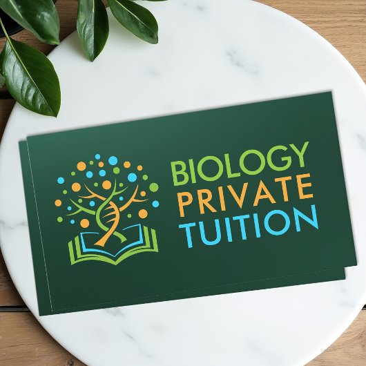 Biology Science Tutoring Services - Docent Visitekaartje