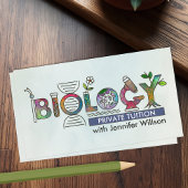 Biology Science Tutoring Services - Docent Visitekaartje