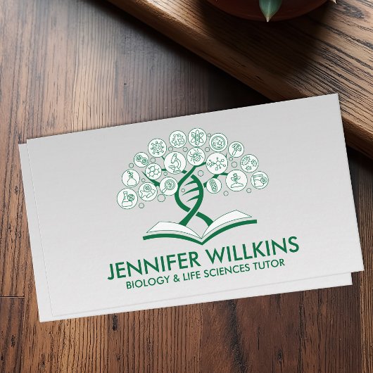 Biology Science Tutoring Services - Docent Visitekaartje