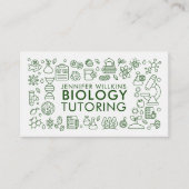 Biology Science Tutoring Services - Docent Visitekaartje (Voorkant)