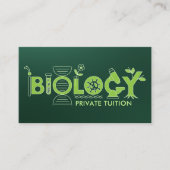 Biology Science Tutoring Services - Docent Visitekaartje (Voorkant)
