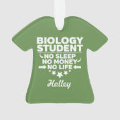 Biology Student No Life or Money Ornament (achterkant)