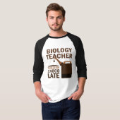 Biology Teacher (Funny) Chocolate T-shirt (Voorkant volledig)
