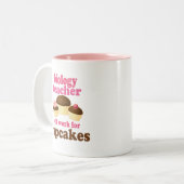 Biology Teacher (Funny) Gift Tweekleurige Koffiemok (Voorkant links)