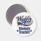 Biology Teacher Gift for (Beste werelden) Magneet (Voorkant / Achterkant)