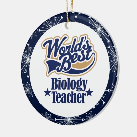 Biology Teacher Gift Ornament (Links)
