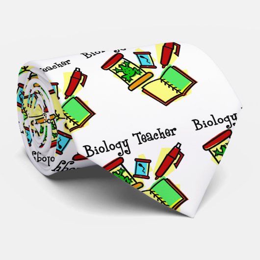Biology Teacher Gifts Stropdas (Opgerold)