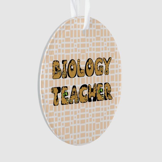 Biology Teacher Ornament (voorkant)