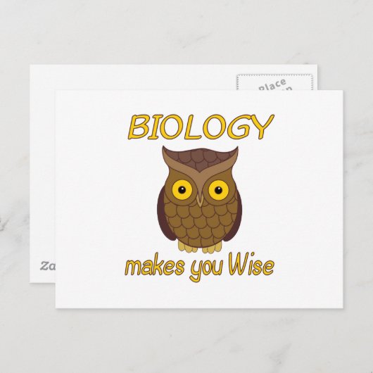 Biology Wise Briefkaart (Voorkant / Achterkant)