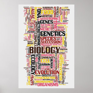 Biology Wordle No. 11 Poster