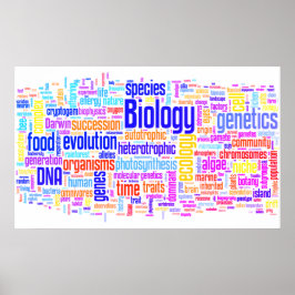 Biology Wordle No. 17 Poster